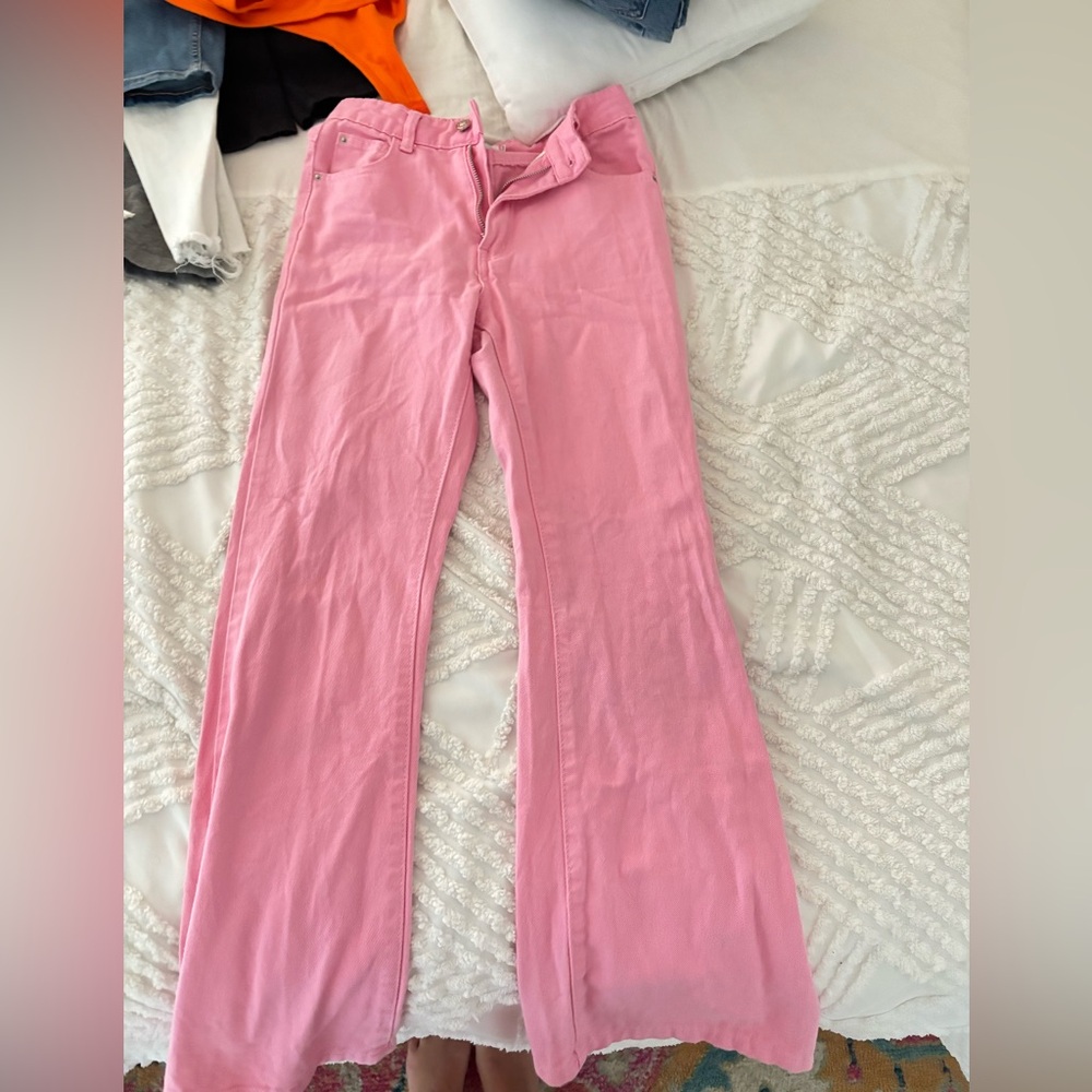 Pink princess Polly flair jeans!